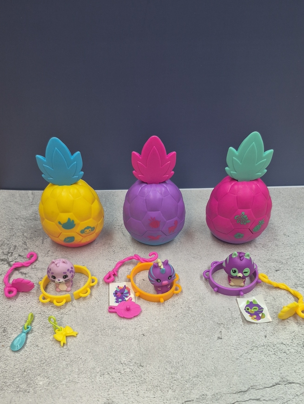 Banana's Pineapple Surprise Toys - Pink, Purple, Yellow